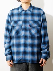 画像2: HideandSeek  Wool Ombre Check L/S Shirt(26aw) (2)