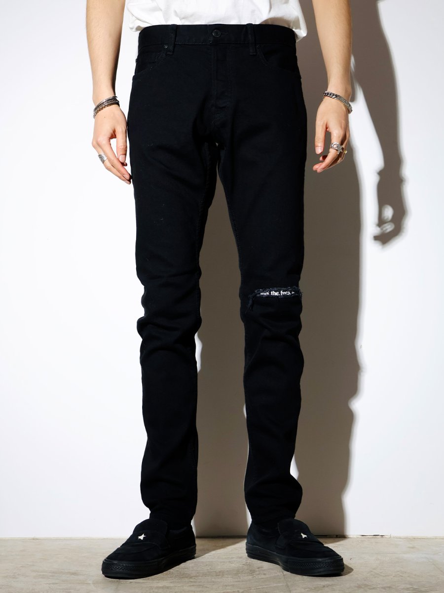 画像3: MINEDENIM  Black STR Denim S.Slim Jeans KST (3)