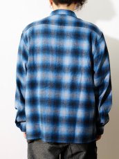 画像3: HideandSeek  Wool Ombre Check L/S Shirt(26aw) (3)