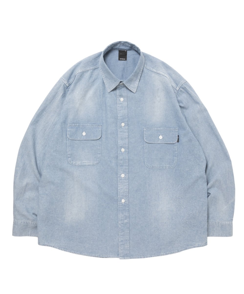 画像1: ROTTWEILER 【先行予約】R9 CHAMBRAY SHIRT (1)