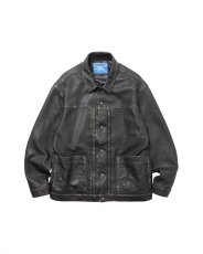 画像1: Liberaiders  WASHED LEATHER JACKET (1)
