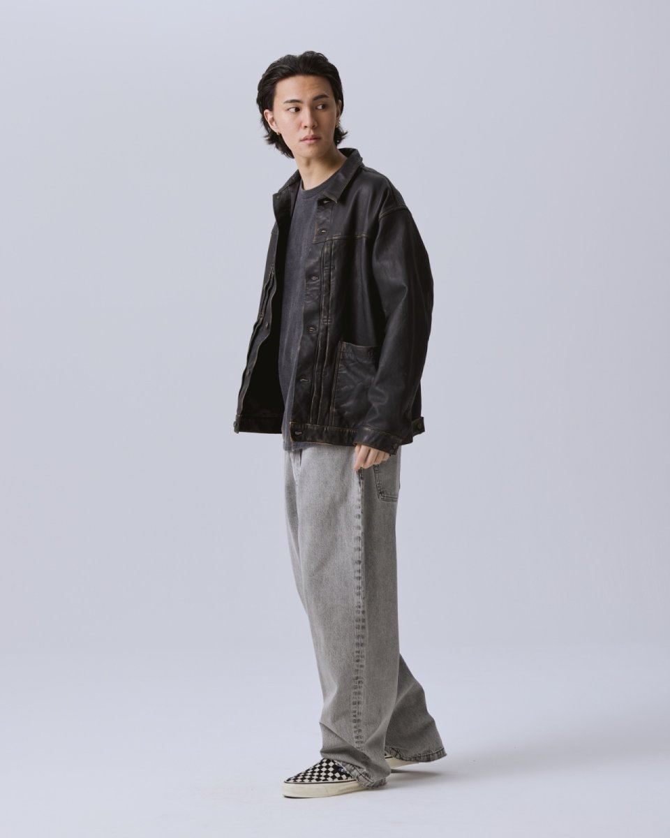 画像22: Liberaiders  WASHED LEATHER JACKET (22)