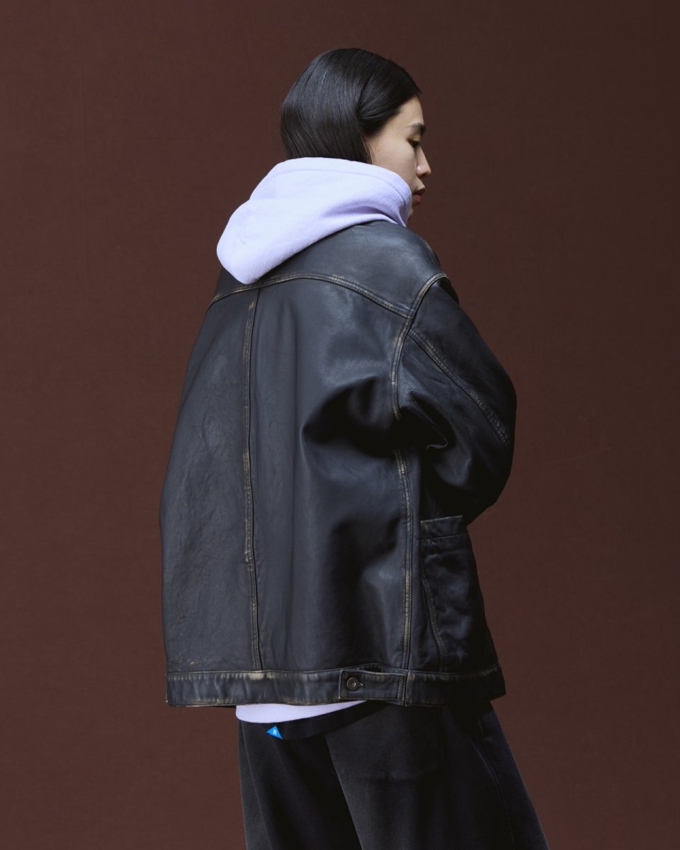 画像15: Liberaiders  WASHED LEATHER JACKET (15)