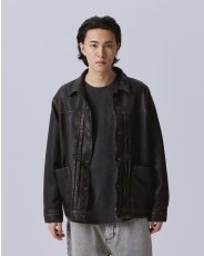 画像19: Liberaiders  WASHED LEATHER JACKET (19)