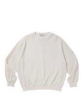 画像1: COOTIE PRODUCTIONS   N/C Waﬄe Henley Sweatshirt (1)