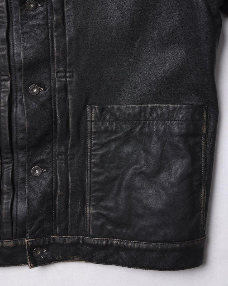 画像9: Liberaiders  WASHED LEATHER JACKET (9)