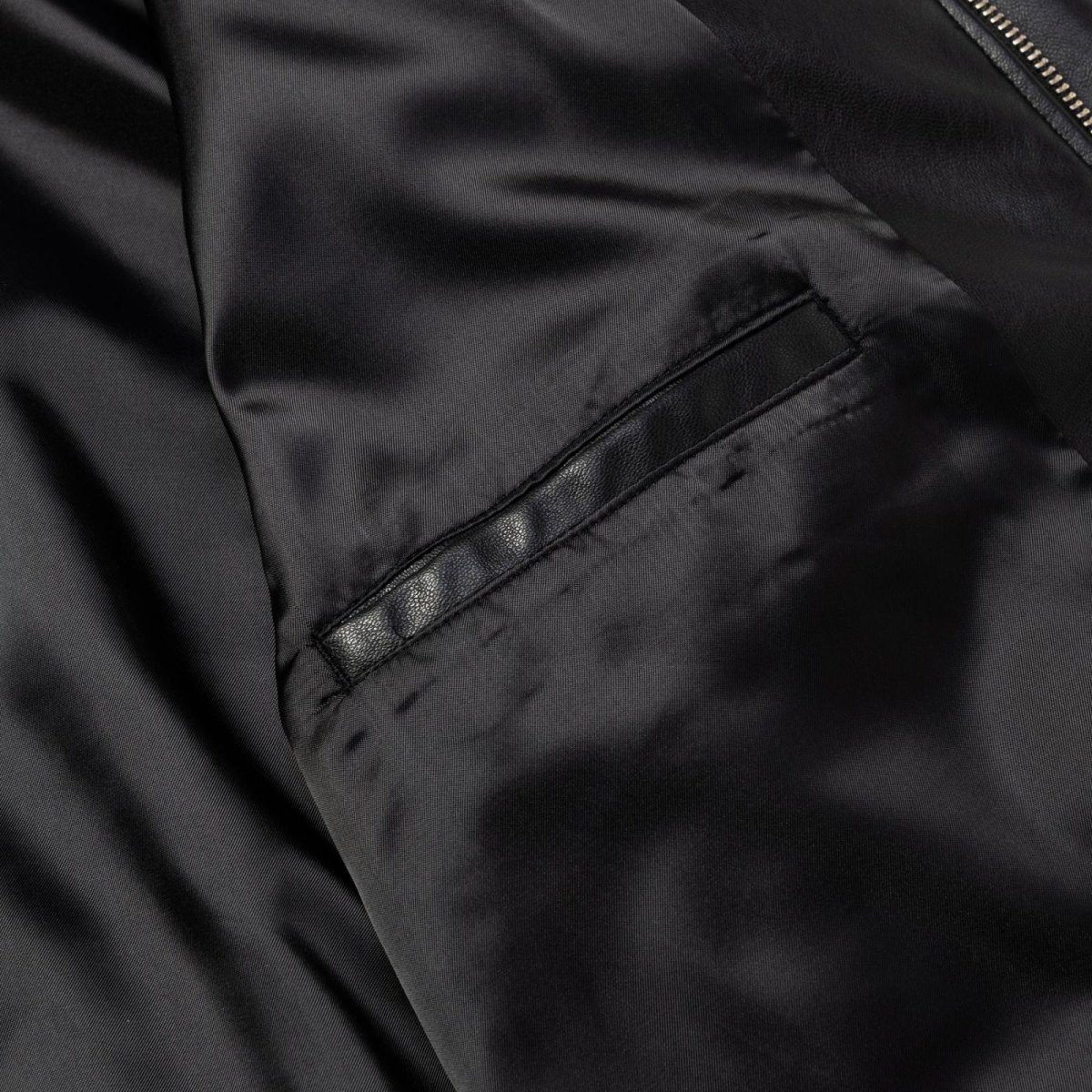 画像10: CALEE  FAUX LEATHER HARRINGTON JACKET (10)