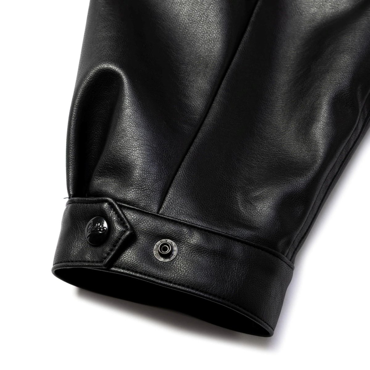 画像8: CALEE  FAUX LEATHER HARRINGTON JACKET (8)