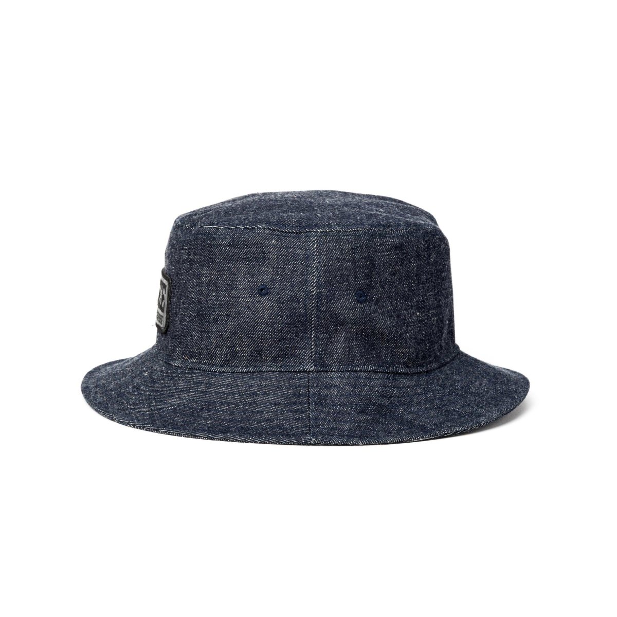 画像2: CALEE  LEATHER WAPPEN DENIM BUCKET HAT (2)