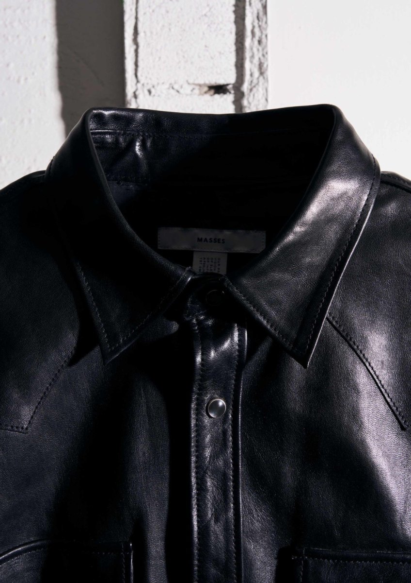 画像3: MASSES  HORSE LEATHER SHIRT VINTAGE W (3)