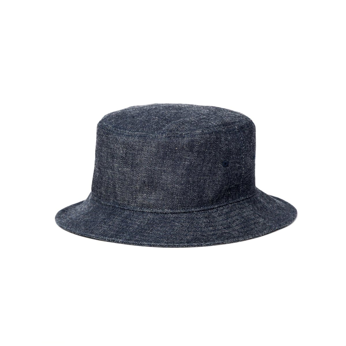 画像3: CALEE  LEATHER WAPPEN DENIM BUCKET HAT (3)
