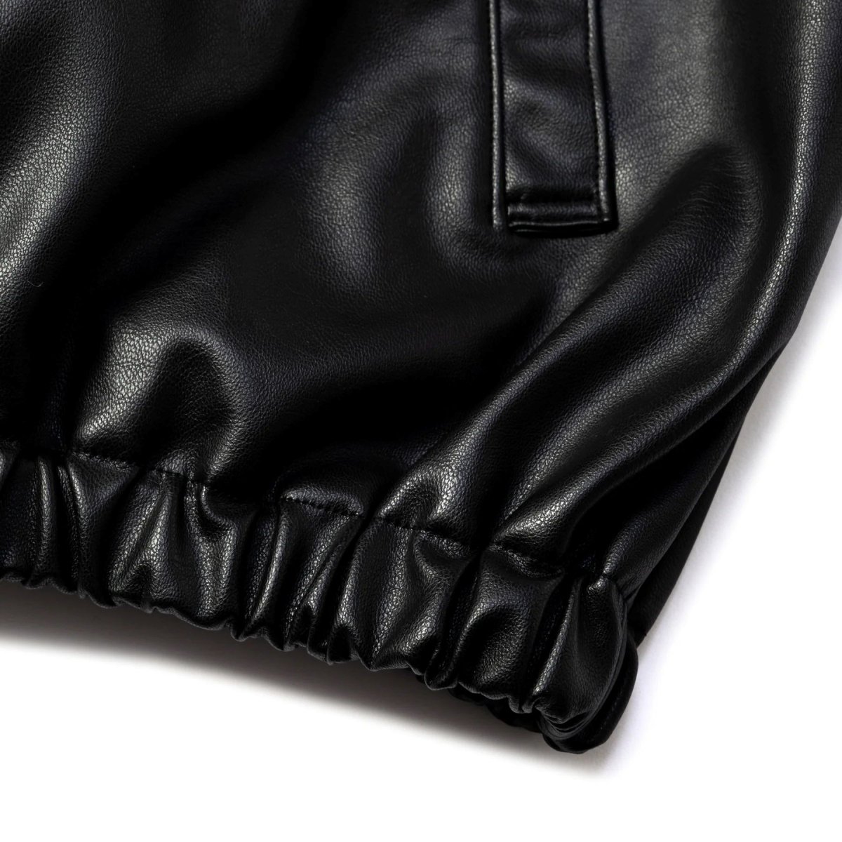 画像9: CALEE  FAUX LEATHER HARRINGTON JACKET (9)