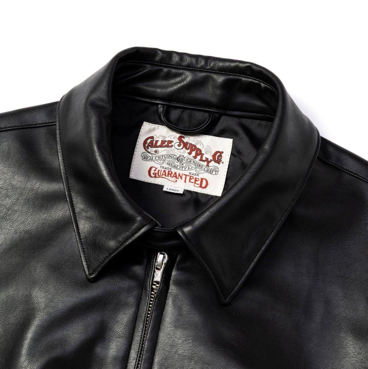 画像5: CALEE  FAUX LEATHER HARRINGTON JACKET (5)