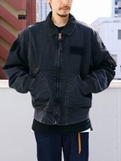 画像3: ANACHRONORM  SHADED NYLON FLIGHT JACKET (3)