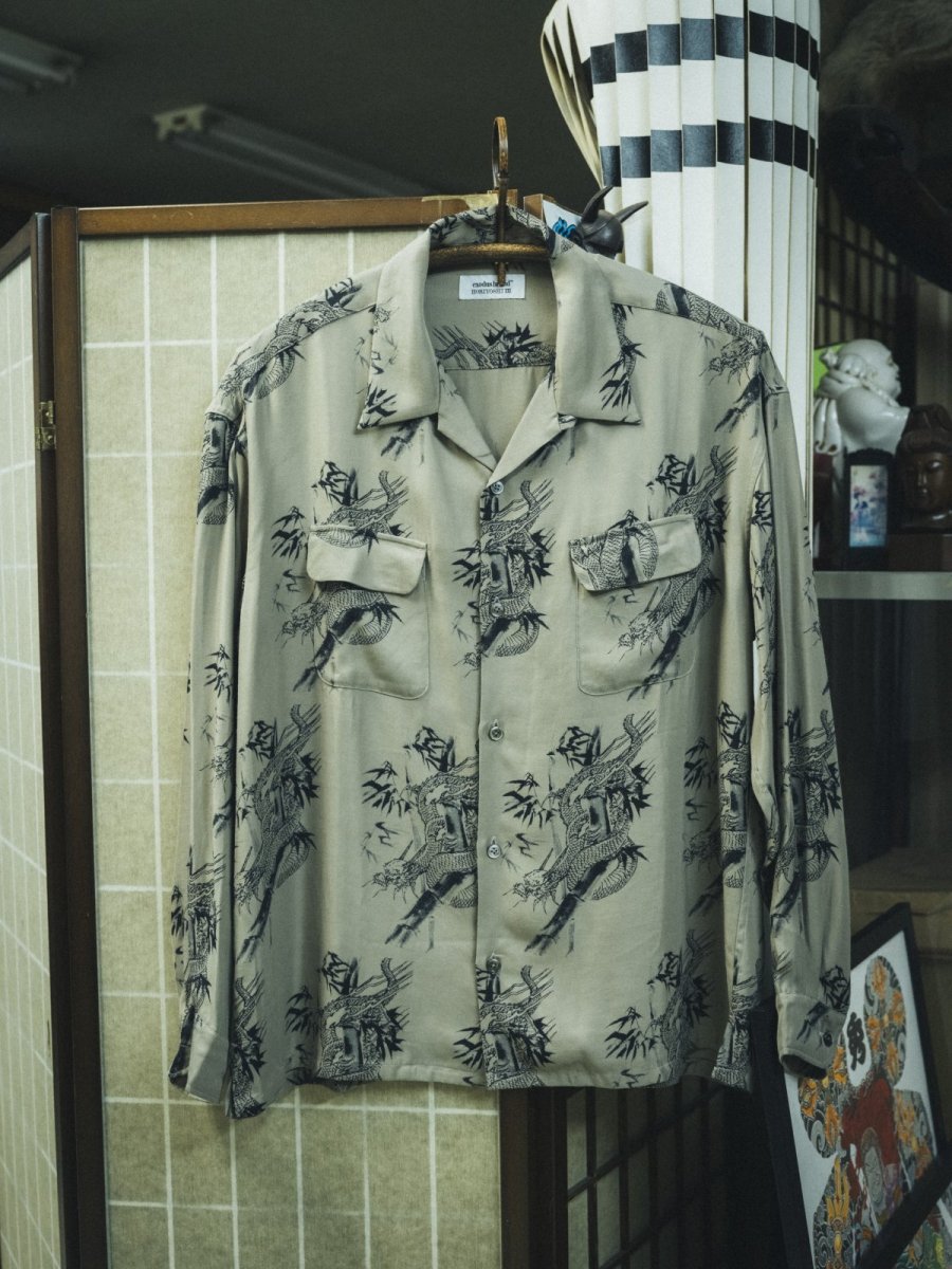 画像3: exodus brand  HORIYOSHI III TAKE L/S HAWAIIAN SHIRT (3)