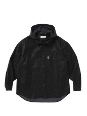 画像1: COOTIE PRODUCTIONS   Faux Leather Hooded Shirt (1)