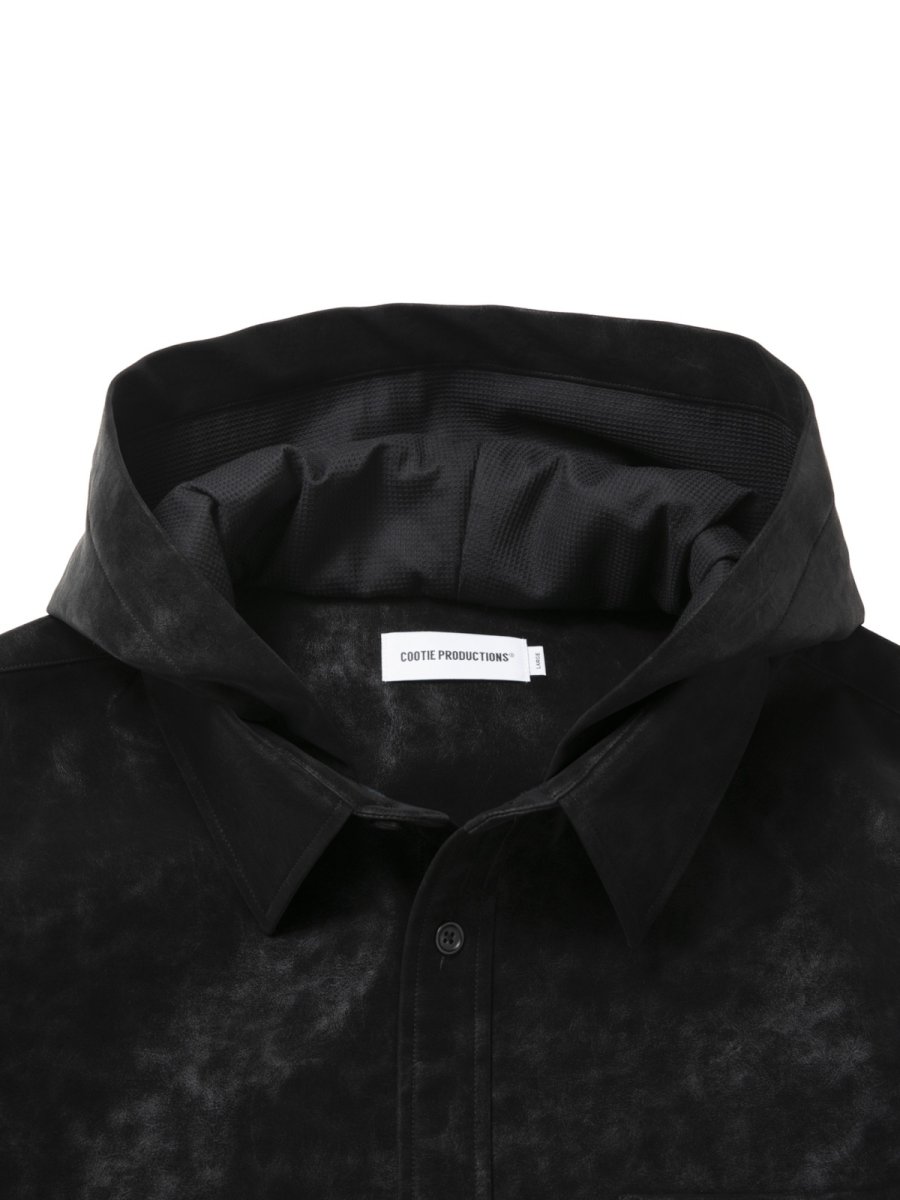 画像6: COOTIE PRODUCTIONS   Faux Leather Hooded Shirt (6)