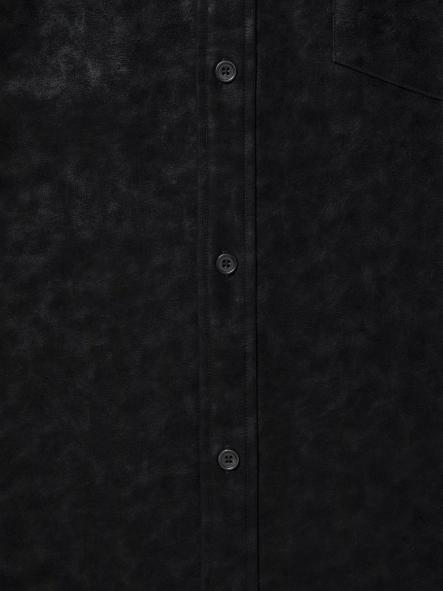 画像8: COOTIE PRODUCTIONS   Faux Leather Hooded Shirt (8)