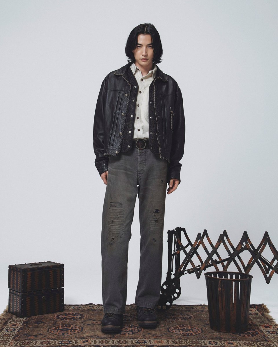 画像13: BOW WOW  CHIN STRAP FLANNEL SHIRT (13)