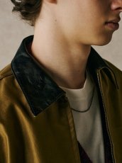 画像12: CALEE  CORD CLOTH LEATHER COLLAR JACKET (12)