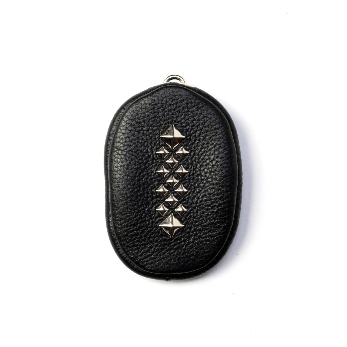 画像1: CALEE  STUDS LEATHER ZIP COIN CASE (1)