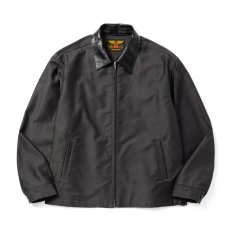 画像4: CALEE  CORD CLOTH LEATHER COLLAR JACKET (4)