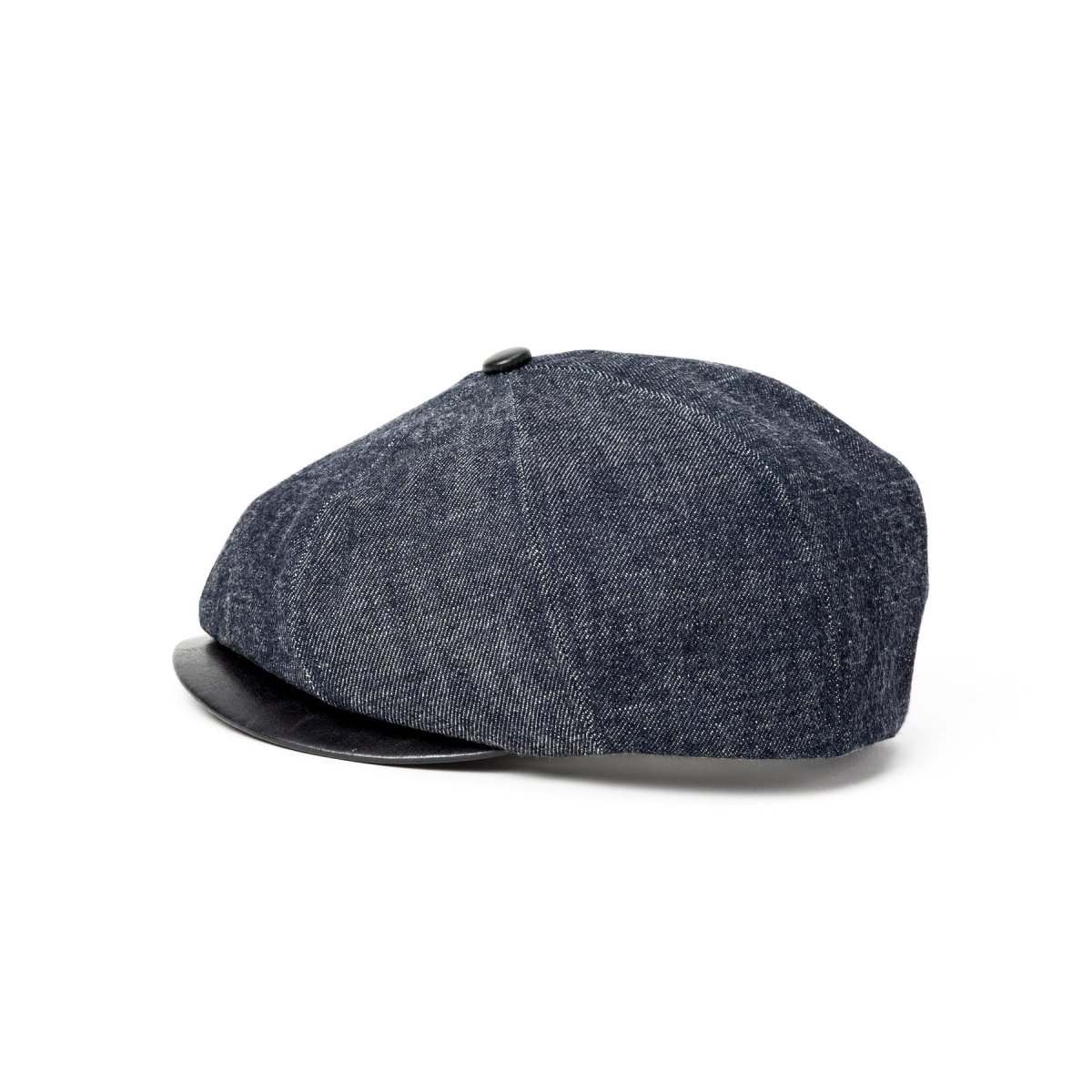 画像2: CALEE  LEATHER WAPPEN DENIM BRIM LEATHER CAS (2)