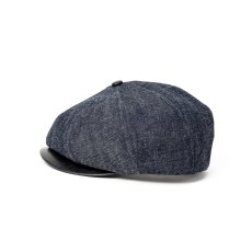 画像2: CALEE  LEATHER WAPPEN DENIM BRIM LEATHER CAS (2)