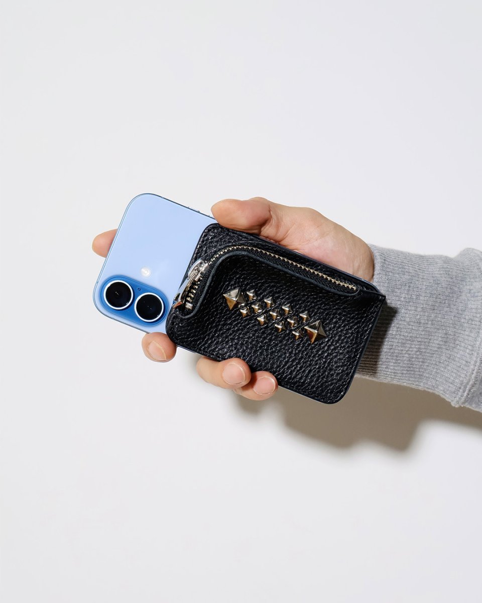 画像2: CALEE  STUDS LEATHER MULTI CASE ＜Magsafe＞ (2)