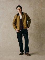 画像11: CALEE  CORD CLOTH LEATHER COLLAR JACKET (11)