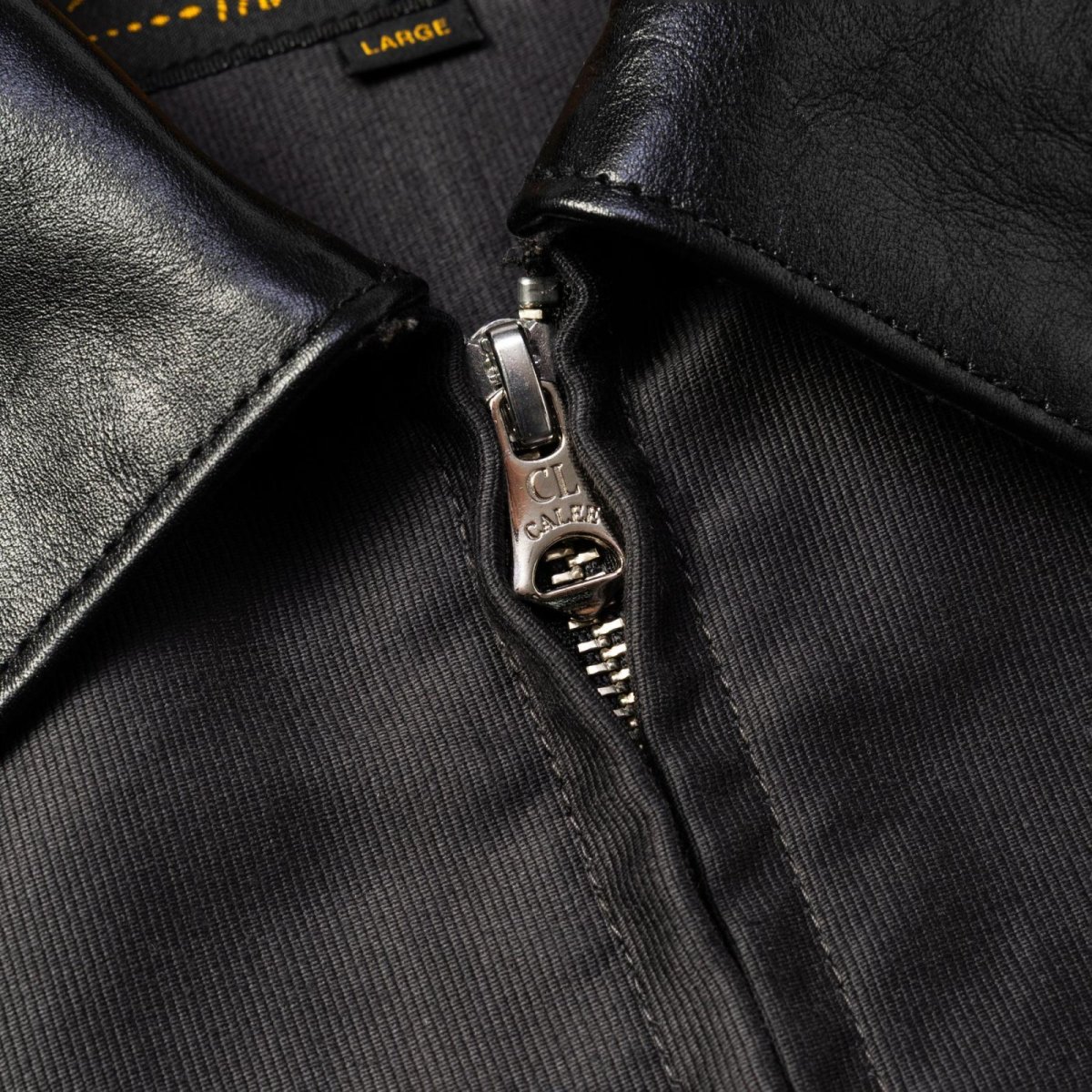 画像8: CALEE  CORD CLOTH LEATHER COLLAR JACKET (8)