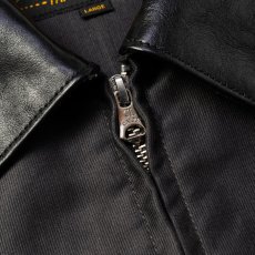 画像8: CALEE  CORD CLOTH LEATHER COLLAR JACKET (8)