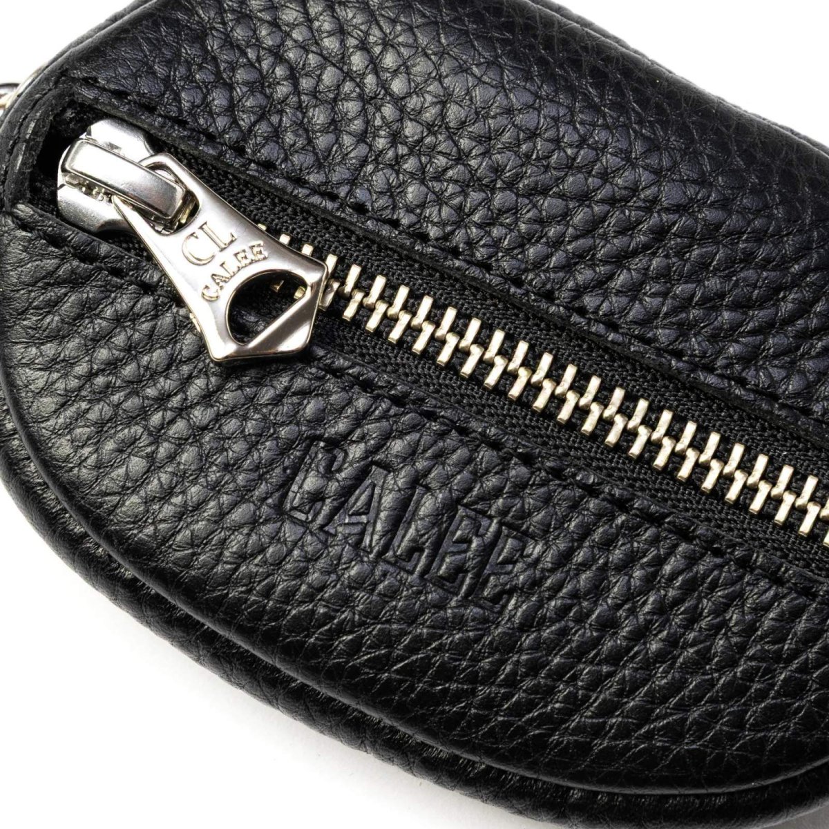画像6: CALEE  STUDS LEATHER ZIP COIN CASE (6)