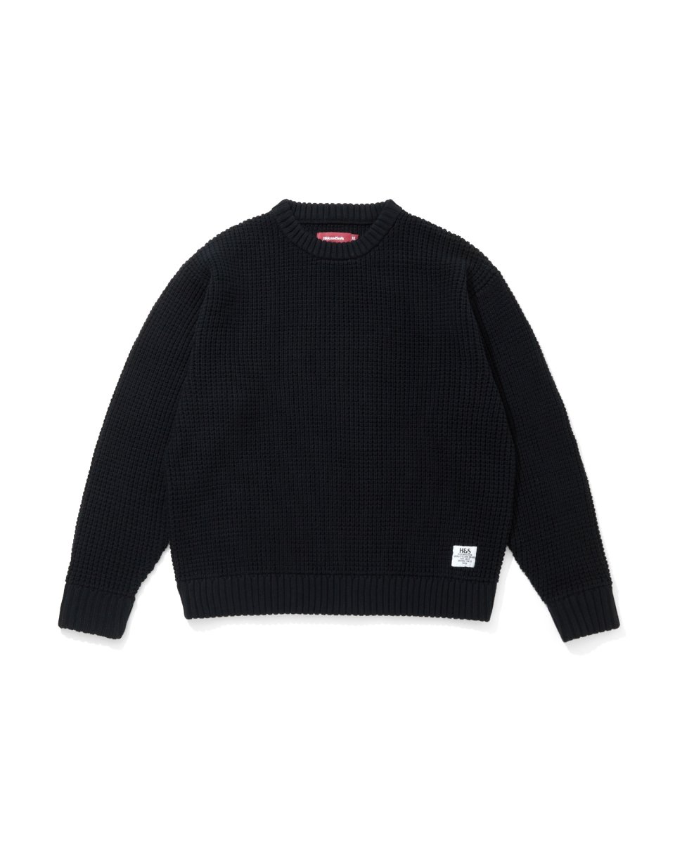 画像1: HideandSeek  Heavy Waffle Knit Sweater(26aw) (1)