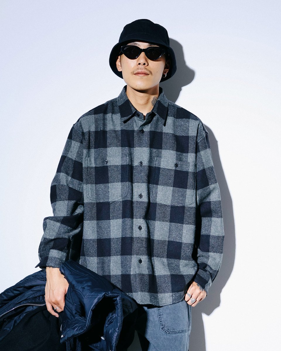 画像4: RADIALL  FISHER - REGULAR COLLARED SHIRT L/S (4)