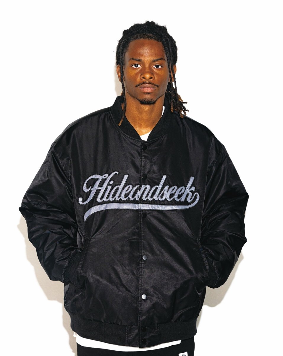 画像5: HideandSeek  Nylon Varsity Jacket (5)