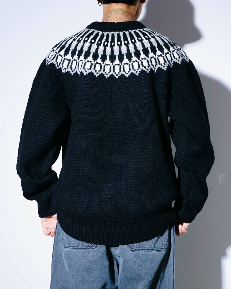 画像3: nonnative  EXPLORER HAND-KNIT CREW SWEATER LINCOLN WOOL YARN (3)