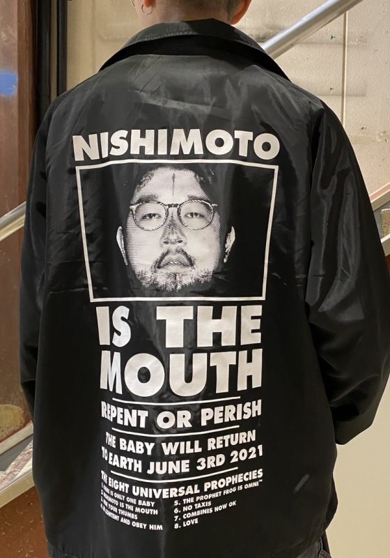 フォロー割始めましたNISHIMOTO IS THE MOUTH コーチジャケット　バックプリント