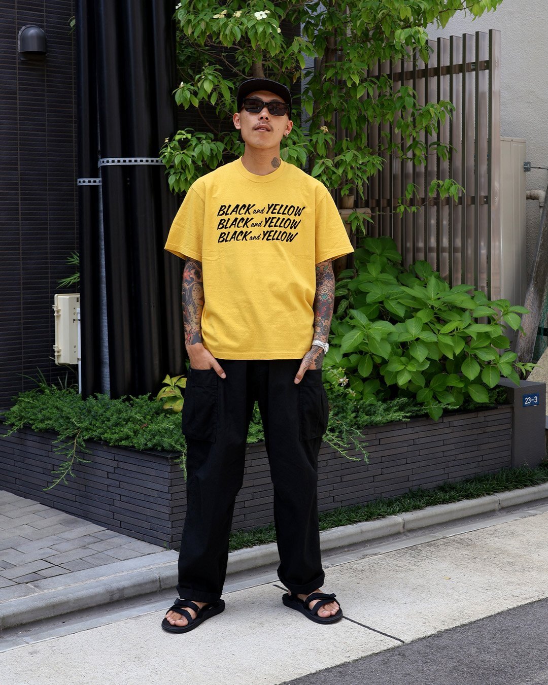 【RATS】 BLACK and YELLOW TEE