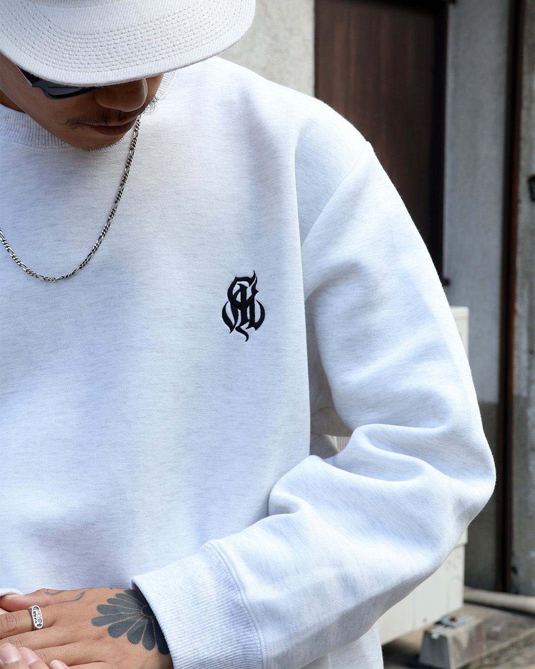 【CALEE】 HIGH GAUGE DOUBLE KNIT CREW NECK SW