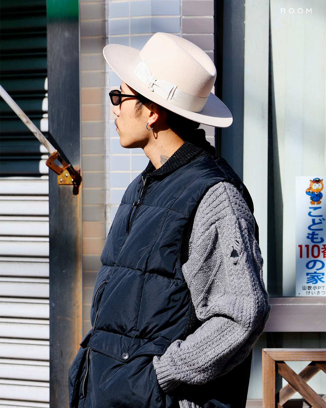 【OLD JOE】 HIGH-COUNT SILK PUFF VEST