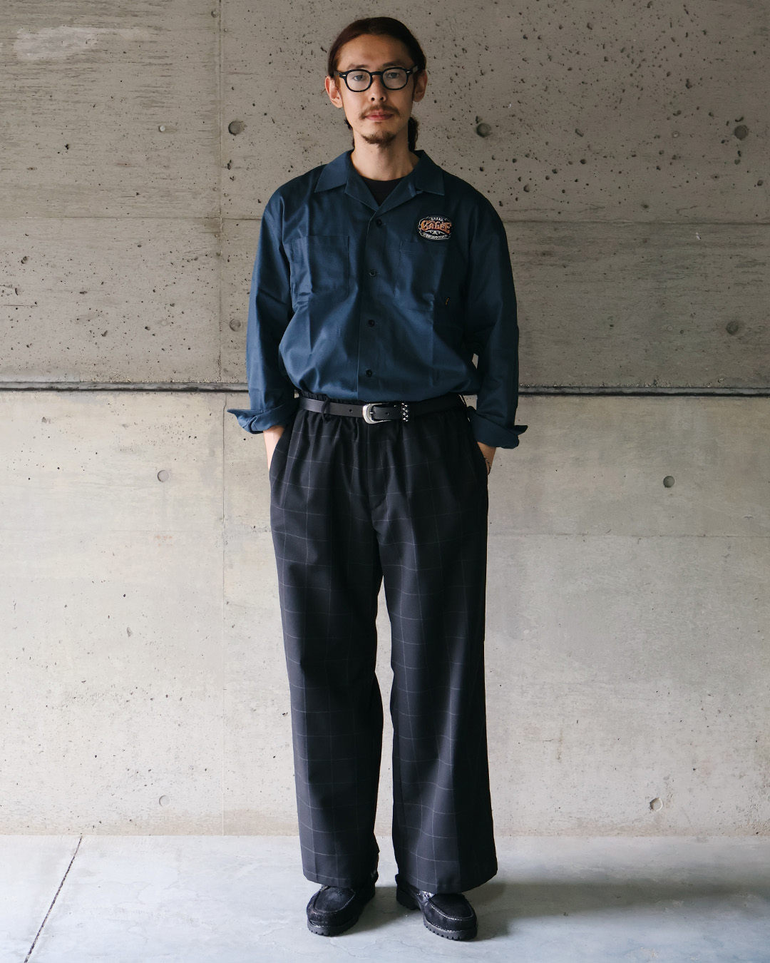 【CALEE】SIGNBOARD WAPPEN WORK SH