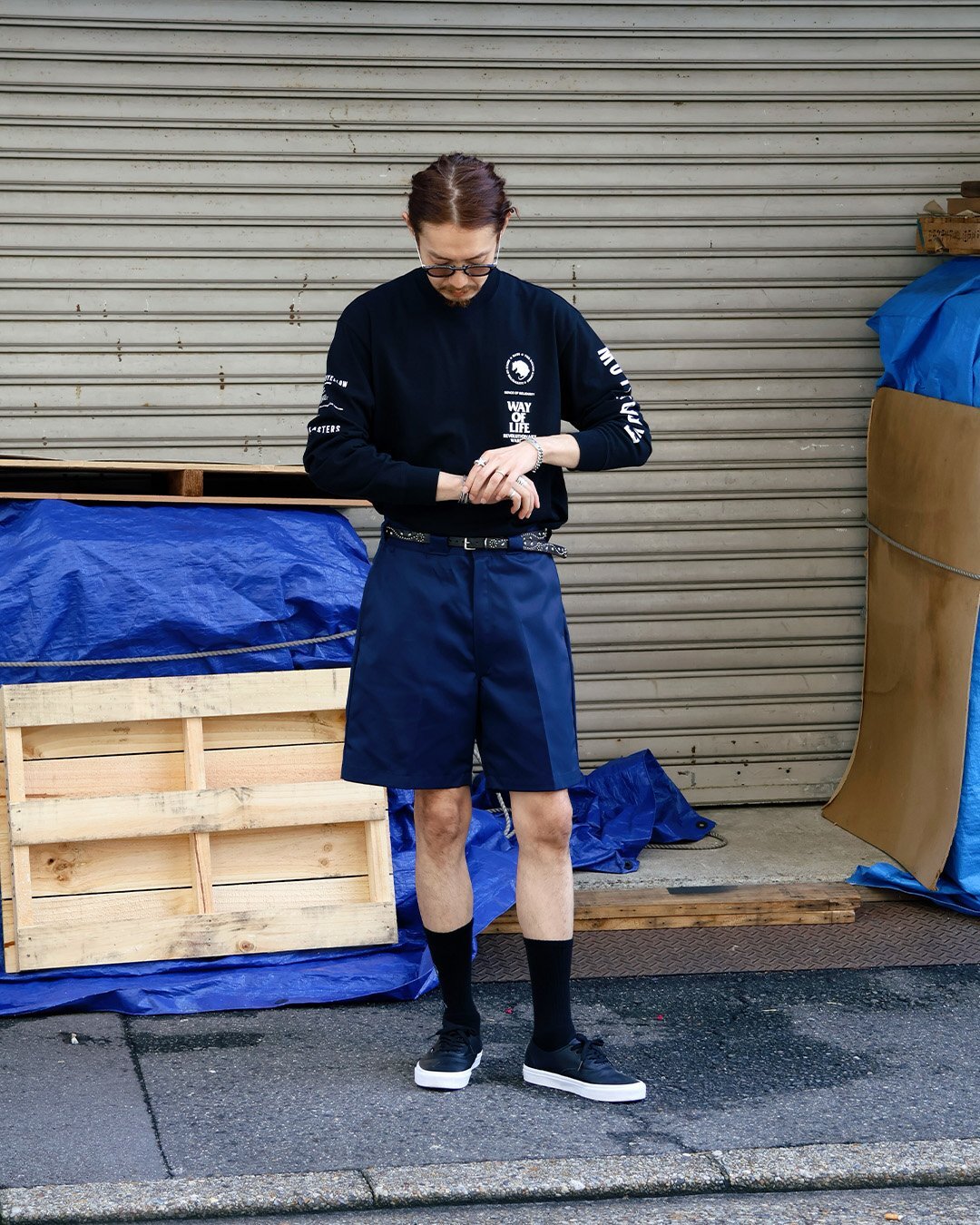 【RATS】各種レターグラフィックを散りばめた"MC L/S TEE"