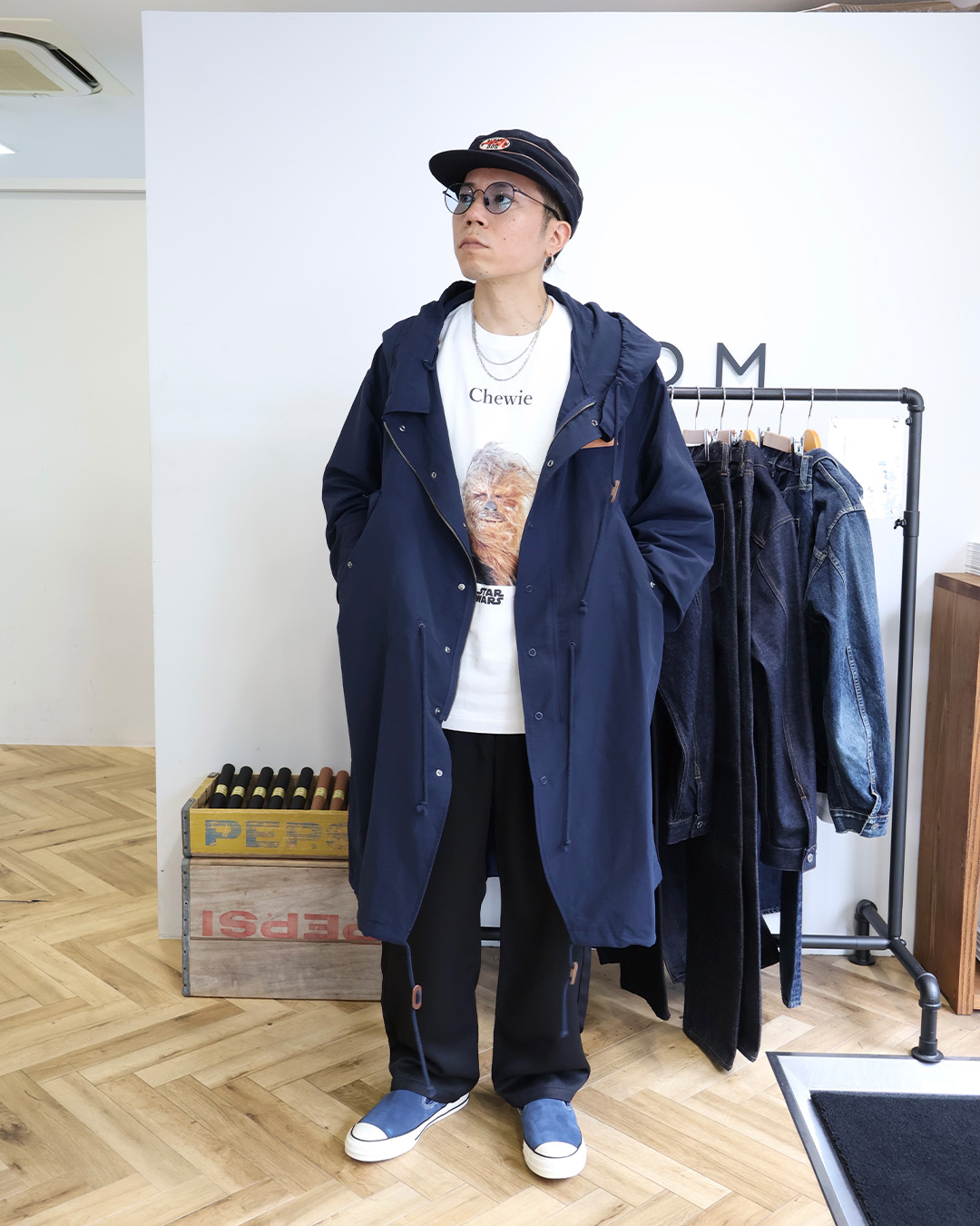 【NEW ERA】フィッシュテールパーカーをメインにスタイリング
