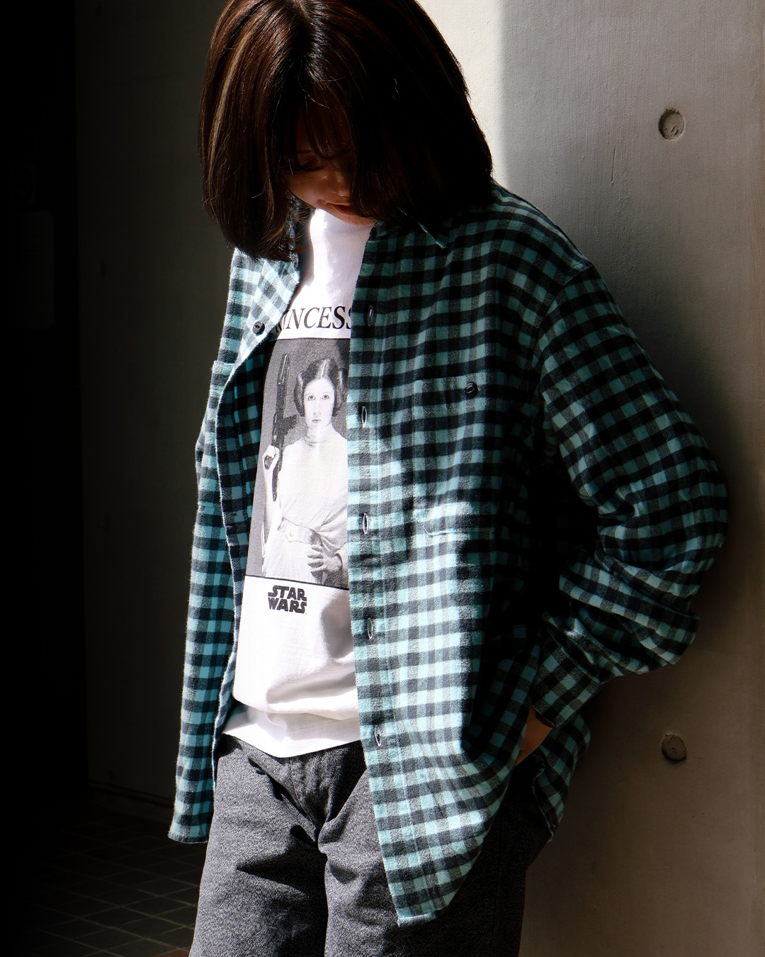 【CHALLENGER】GINGHAM FLANNEL SHIRT