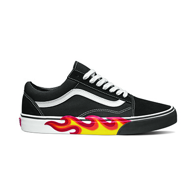 vans ua old skool flame cut out black true white vn0a38g1ujg 公式通販