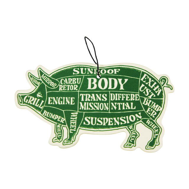 PORKCHOP GARAGE SUPPLY AIR FRESHENER (GREEN APPLE)