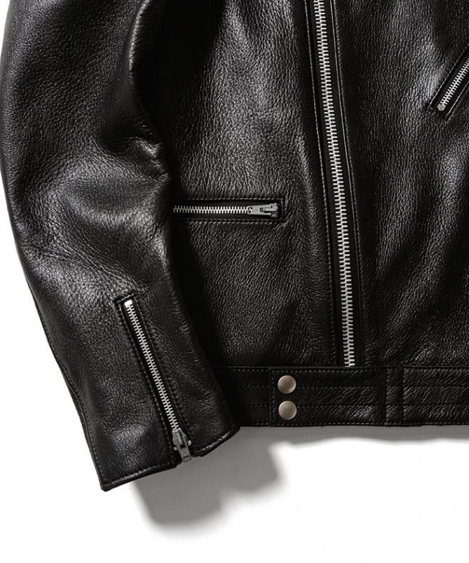 MINEDENIM ADDICT CLOTHES×MINEDENIM Leather Riders JKT (BLK) AD 