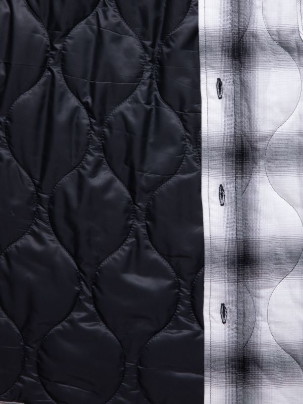 COOTIE Ombre Check Quilting CPO Jacket (Off White×Black) CTE 即納・送料無料 cootie productions CPO jacket offwhite その他