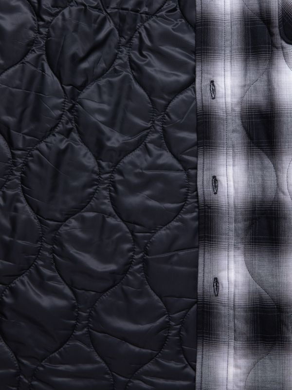 COOTIE Ombre Check Quilting CPO Jacket (Black×Off White) CTE 即納・送料無料 cootie productions CPO jacket offwhite その他